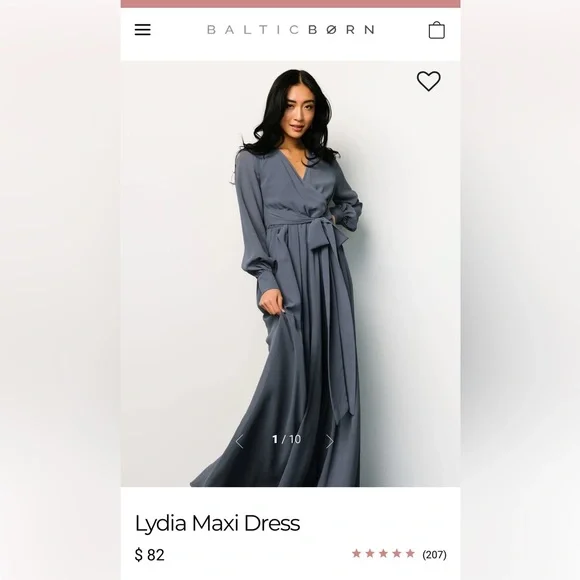 Baltic Born Lydia Maxi Dress Slate Blue - Picture 10 of 13